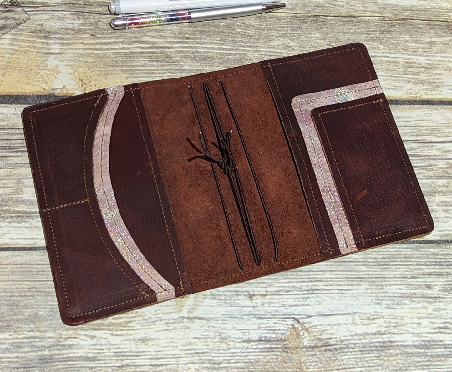 Maroon A6 Sized Leather Traveler's Notebook Cover